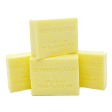 Load image into Gallery viewer, 4x 100g Plant Oil Soap Honeysuckle Scent Pure Vegetable Base Bar Australian - Aurascent
