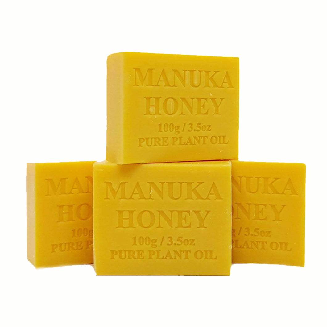 4x 100g Manuka Honey Scent Soap - Pure & Australian Made - Aurascent