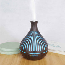Load image into Gallery viewer, Essential Oil Aroma Diffuser - 400ml Remote Dark Wood Ultrasonic Mist Humidifier-4
