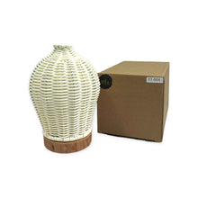 Load image into Gallery viewer, Essential Oil Aroma Diffuser and Remote - 100ml Rattan White Mist Humidifier-2
