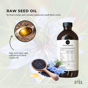 Pure Black Seed Oil - 100% Nigella Sativa Cumin Seed - Unfiltered, Cold Pressed-8
