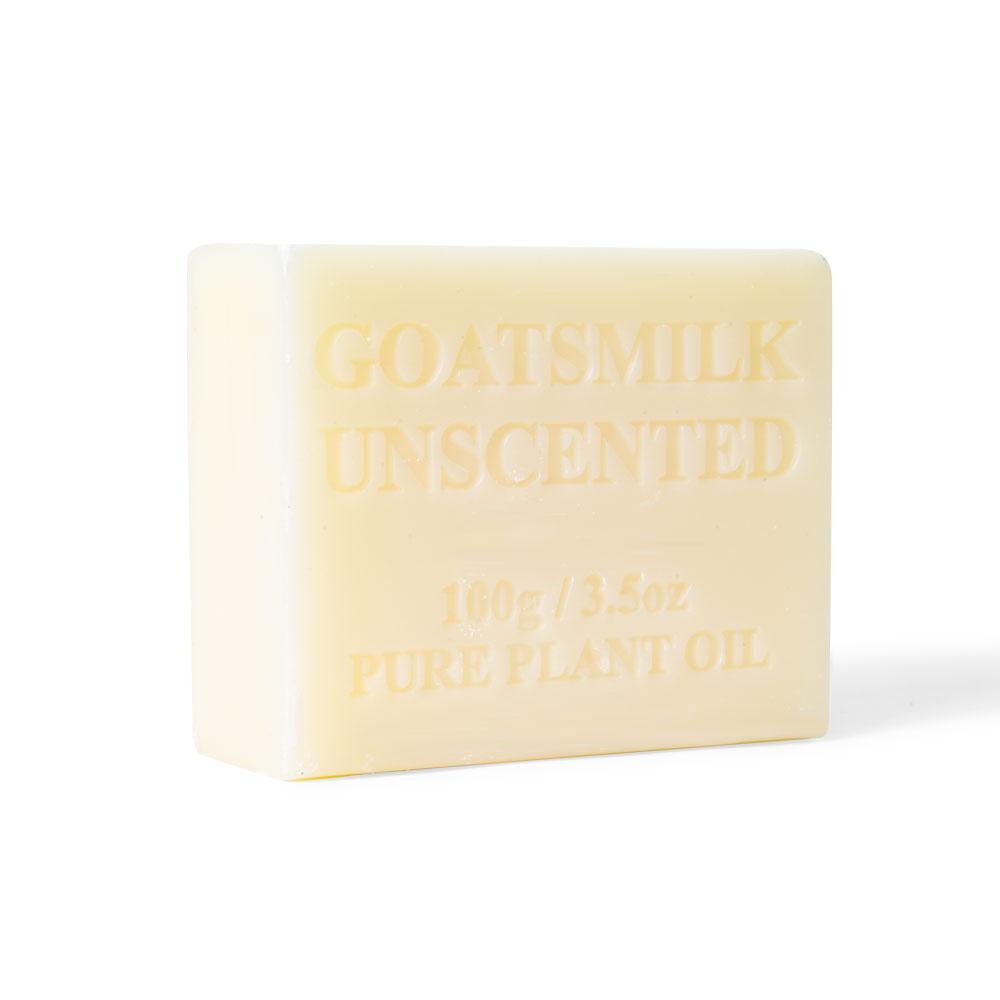 4x 100g Goats Milk Soap Bars -Unscented For Sensitive Pure Australian Skin Care-0