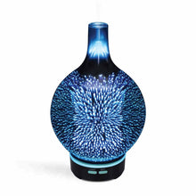 Load image into Gallery viewer, 100ml Essential Oil Aroma Diffuser Mirror 3D Fireworks, Aromatherapy, Humidifier
