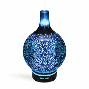 100ml Essential Oil Aroma Diffuser Mirror 3D Fireworks, Aromatherapy, Humidifier