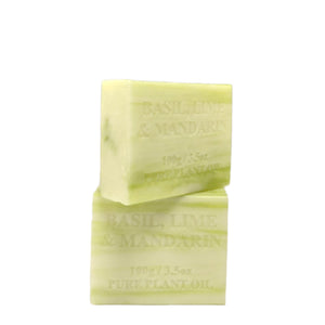 4x 100g Basil + Lime + Mandarin Scent Soap