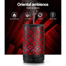 Load image into Gallery viewer, 100ml Aroma Diffuser with Metal Cover and Remote Control - Black-3
