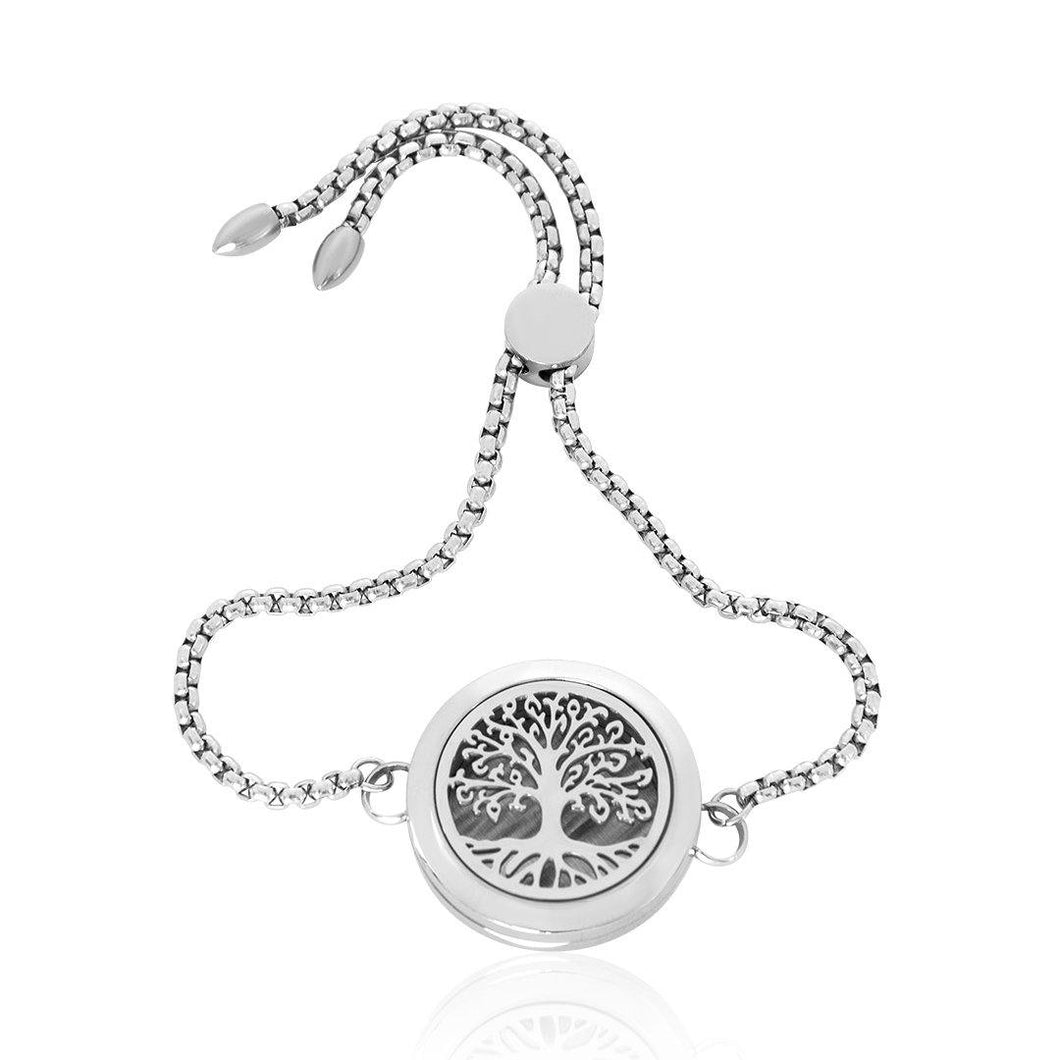 Tree Essential Oil Diffuser Bracelet FBR039SR - Aurascent