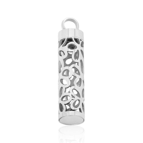 Flower Aromatherapy Cylinder Necklace FEP002SR - Aurascent