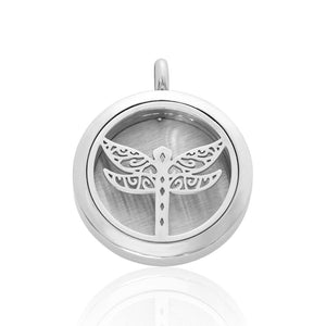 Firefly Essential Oil Locket Pendant FEP013SR - Aurascent