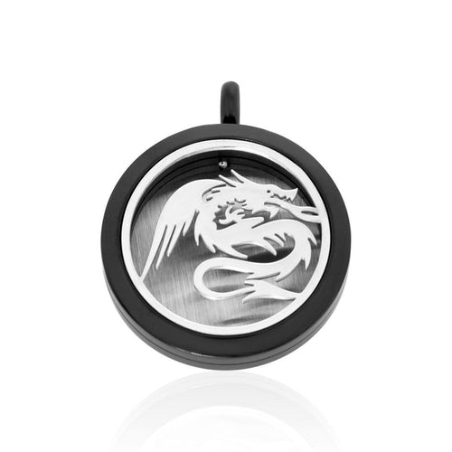 Dragon Aromatherapy Locket Pendant FEP016BL - Aurascent