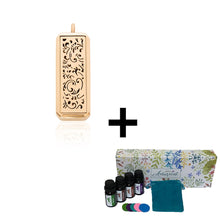 Load image into Gallery viewer, Tendrils Locket Pendant + 4 Essential Oils - Gift Set
