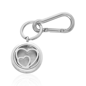 Heart Locket Key Chain FKC045SR - Aurascent
