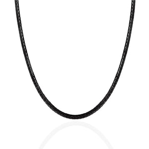 Wax leather chain 60 cm ACC052BL - Aurascent