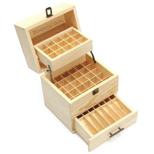 Load image into Gallery viewer, Essential Oils Wood Storage Box
