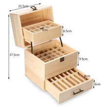 Load image into Gallery viewer, Essential Oils Wood Storage Box - Aurascent
