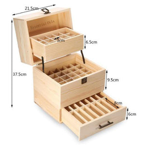 Essential Oils Wood Storage Box - Aurascent